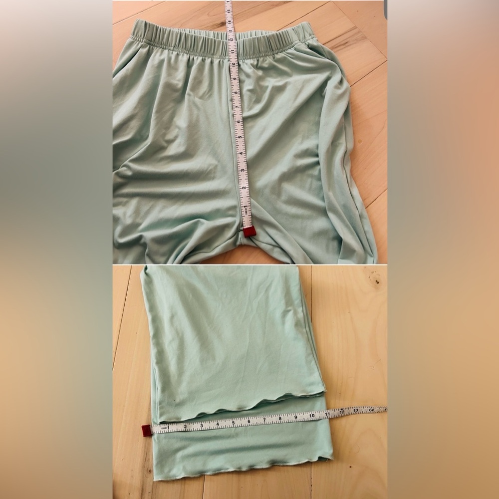 3 Piece Mint Green Women's Sleepwear Set*Cardigan/Tank/Pants NWOT Large - Picture 9 of 16
